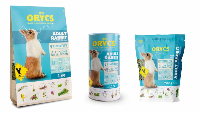 Miniorycs Alimento Natural Para Conejo Adulto 1.4 Kg: Heno De Timothy + Flores Y Plantas, Completo All In One Para Conejos Enanos A Partir De 6 Meses